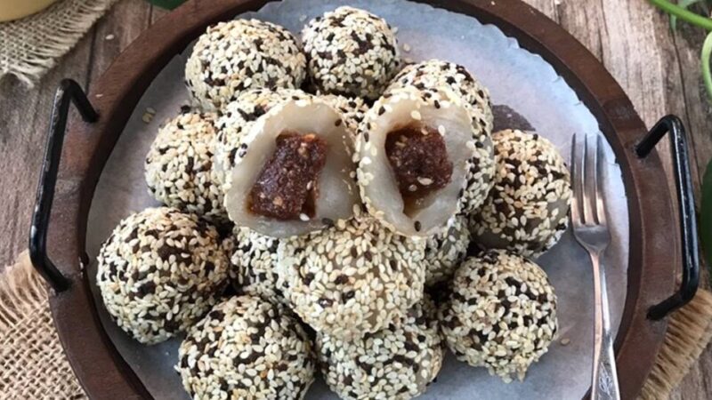 Resep Kue Mochi Wijen Hitam Resep Kue Mochi Wijen Hitam